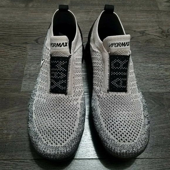 Nike air vapormax laceless moc 2 slip on moon particle black grey silver men - Picture 4 of 10